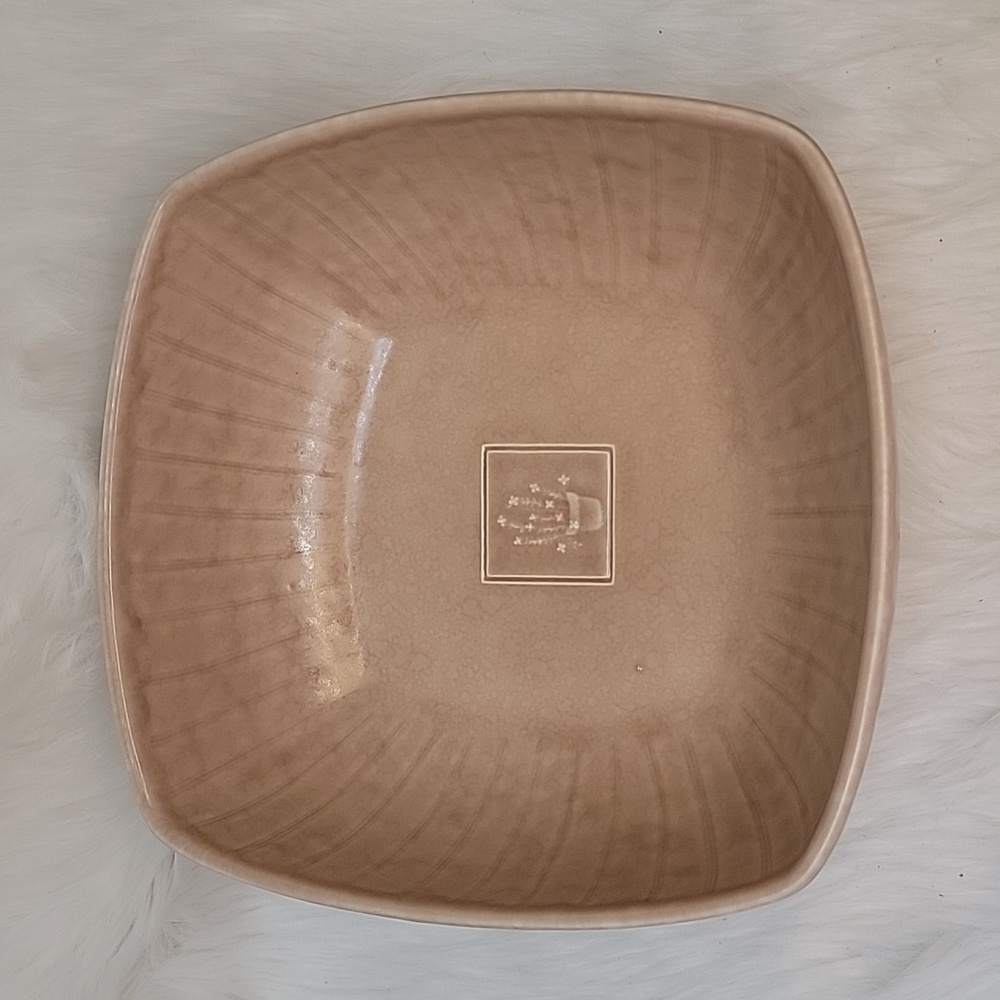PFALTZGRAFF‎ Naturewood Serenity Sand Farmhouse 8" Square Vegetable Serving Bowl